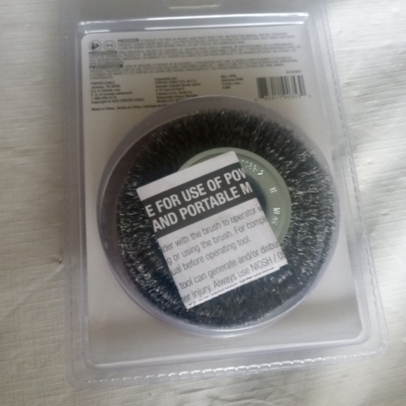 Porter Cable  4" Wire Wheel Brush 3-Pack  PC497203PK NEW SEALED - Picture 2 of 8